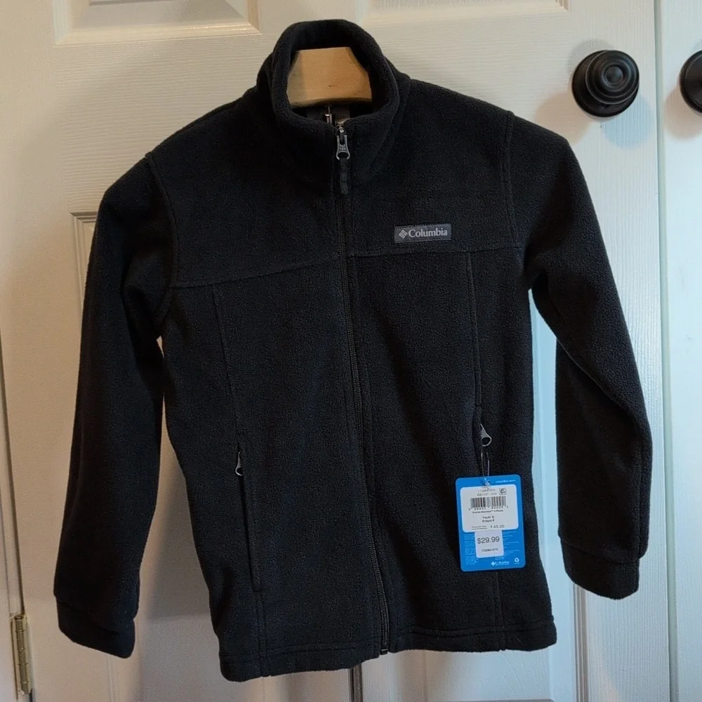 Columbia Kids Charcoal Fleece Zip Up Jacket NWT
